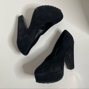Suede Sneaker/Boot like heels by Dolce Vita